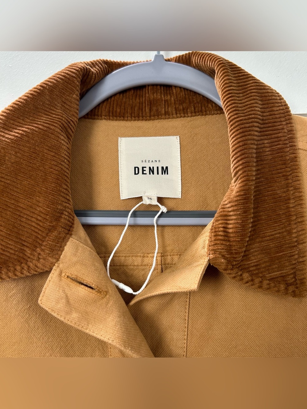NWOT Sezane Gabin Jacket Light Camel Size 4/Small - Picture 6 of 11